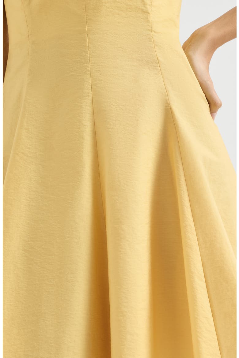 Poplin mini dress, Alternate, color, Yellow