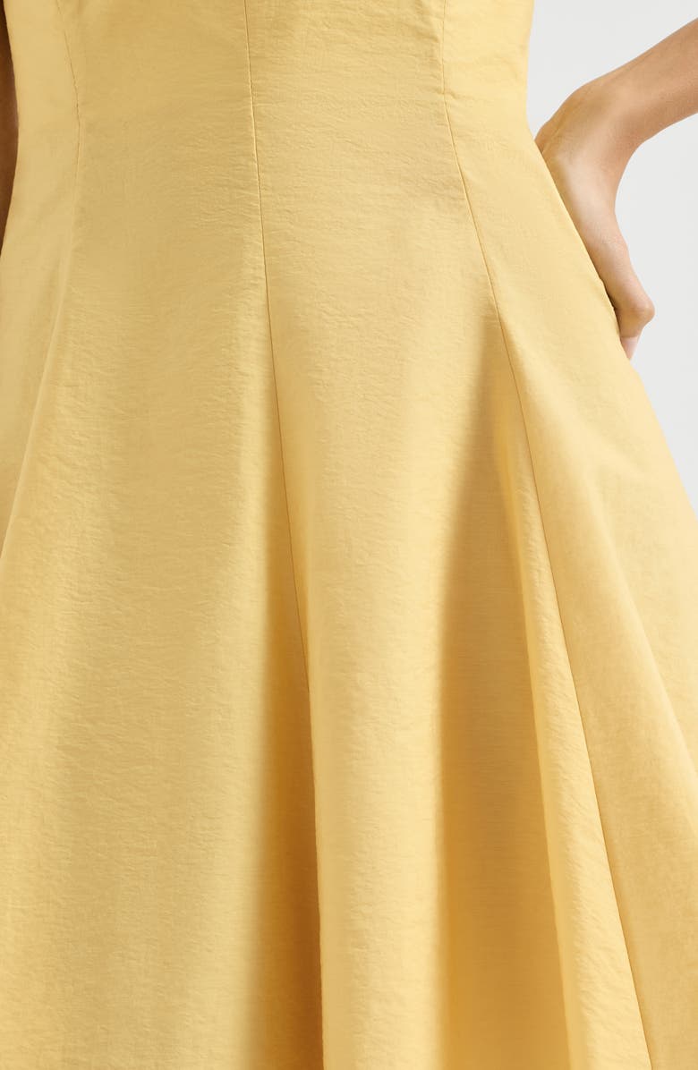 Brunello Cucinelli Poplin mini dress, Alternate, color, Yellow