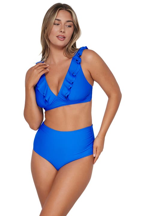 Capri High Waist Bikini Swim Bottoms