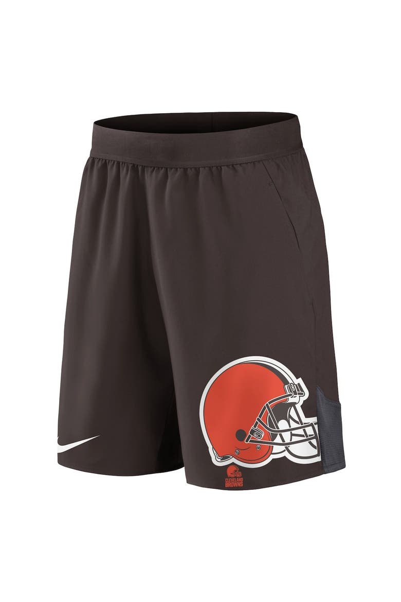 Men's Nike Brown Cleveland Browns Stretch Performance Shorts, Alternate, color, Brown