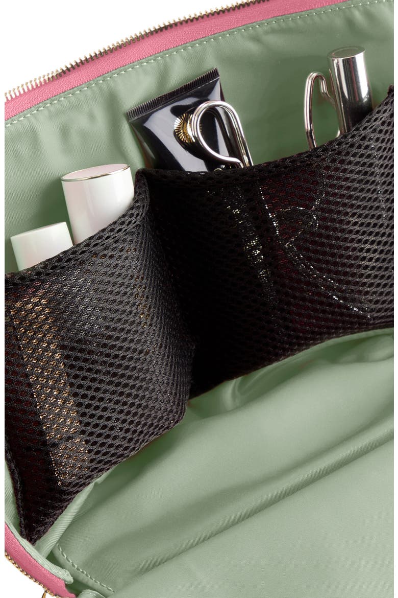 Vacationer Makeup Bag, Alternate, color, SWEET PEA PINK/ PISTACHIO