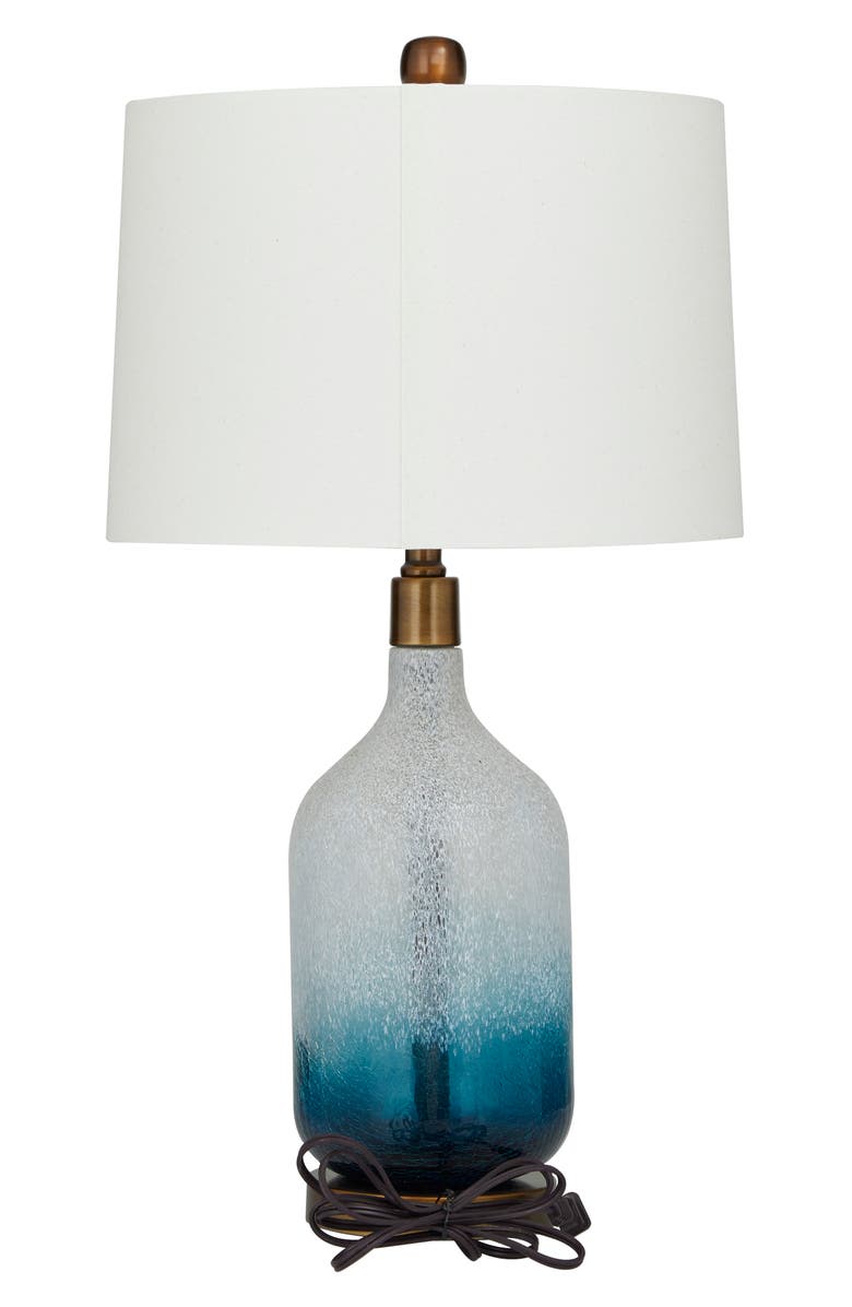 GINGER BIRCH STUDIO Blue Glass Coastal Table Lamp, Alternate, color,