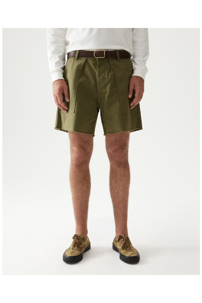 Colonel Cotton Bermuda shorts, Alternate, color, Olive Green