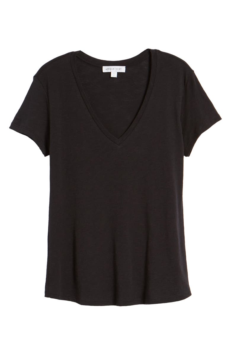 Amour Vert Joline V-Neck Tee, Alternate, color, 