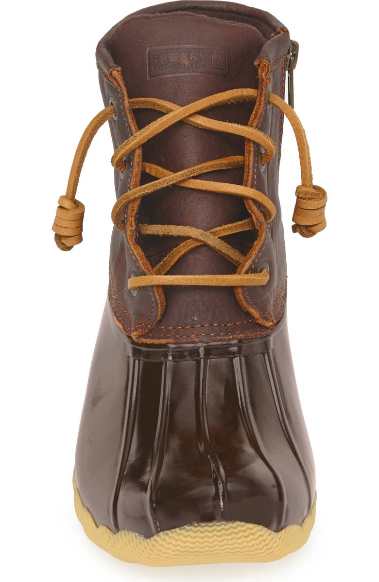 Sperry Saltwater Waterproof Rain Boot, Alternate, color, Tan/ Brown