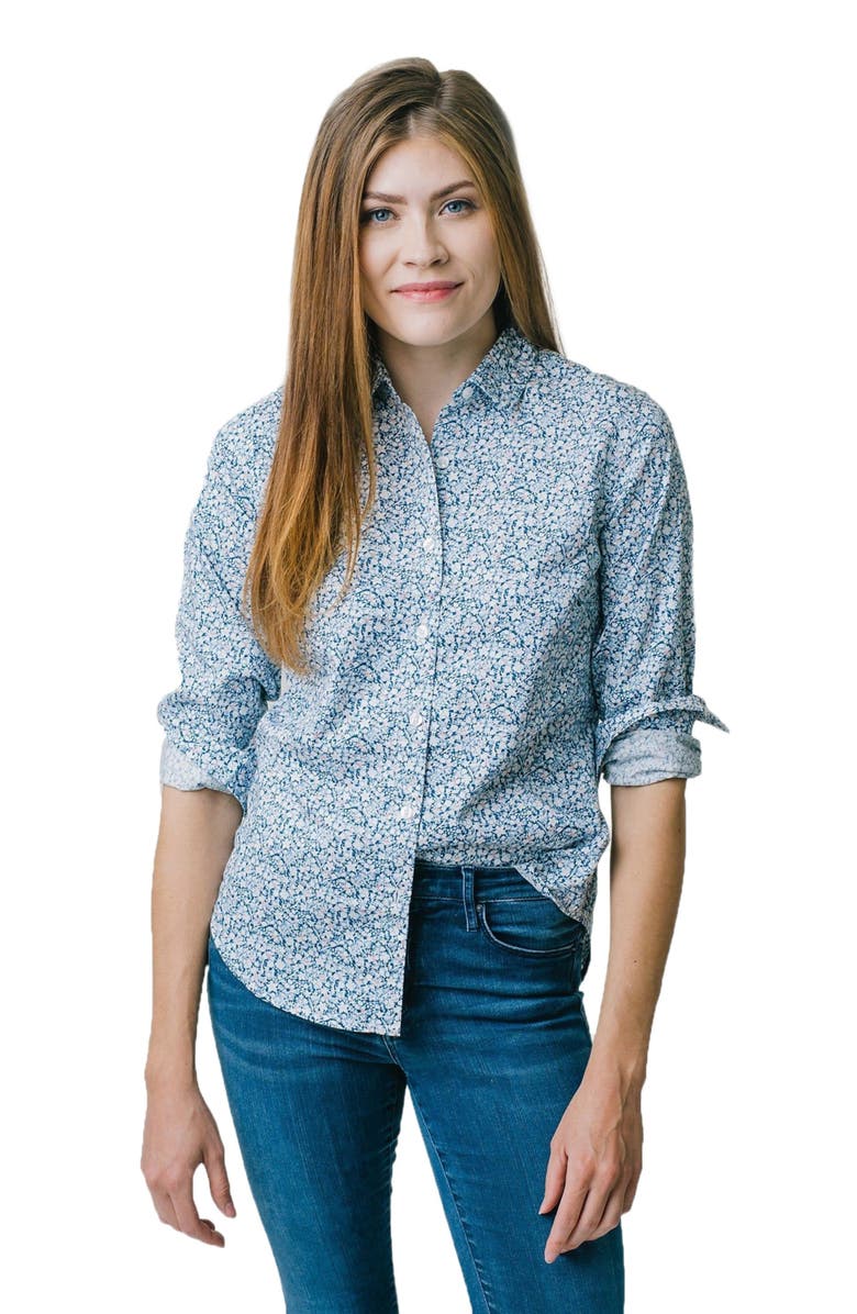 Hope & Henry Women's Poplin Classic Fit Shirt, Main, color, 