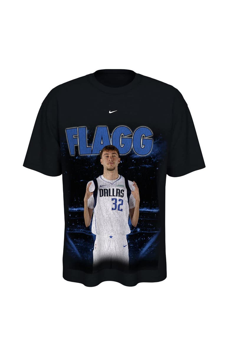 Nike Unisex Nike Cooper Flagg Black Dallas Mavericks New Faces x New Places T-Shirt, Alternate, color, Black