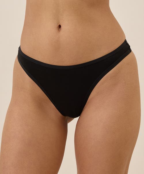 Pact Organic Cotton Everyday Mid Rise Thong 6-pack