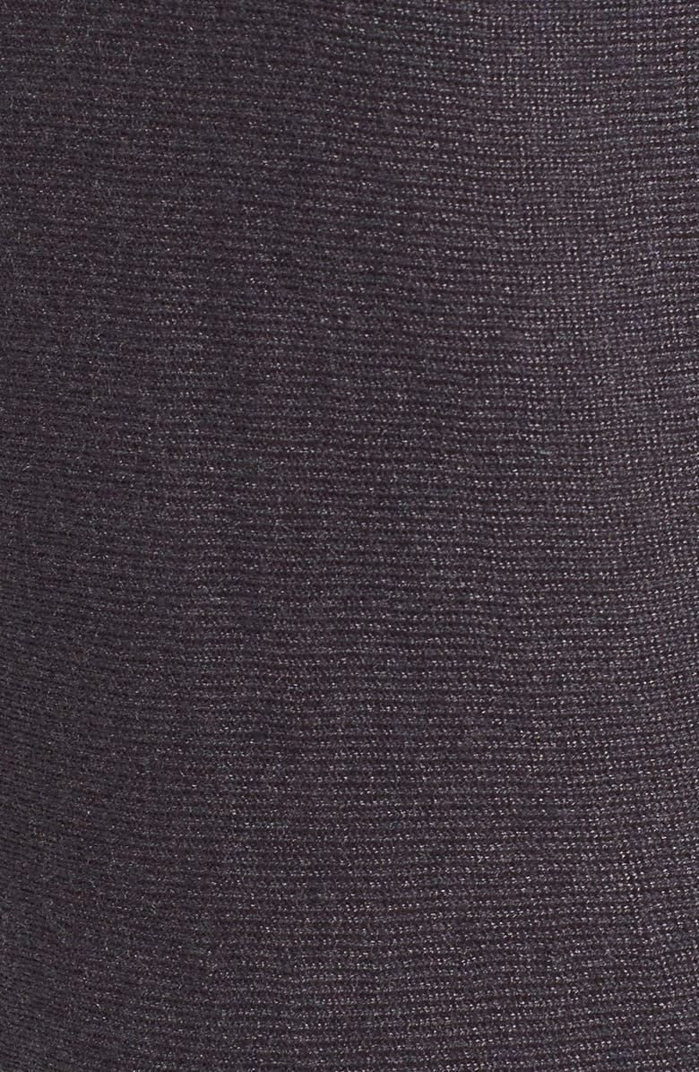 NIC+ZOE Primrose Metallic Knit Peplum Top, Alternate, color, 