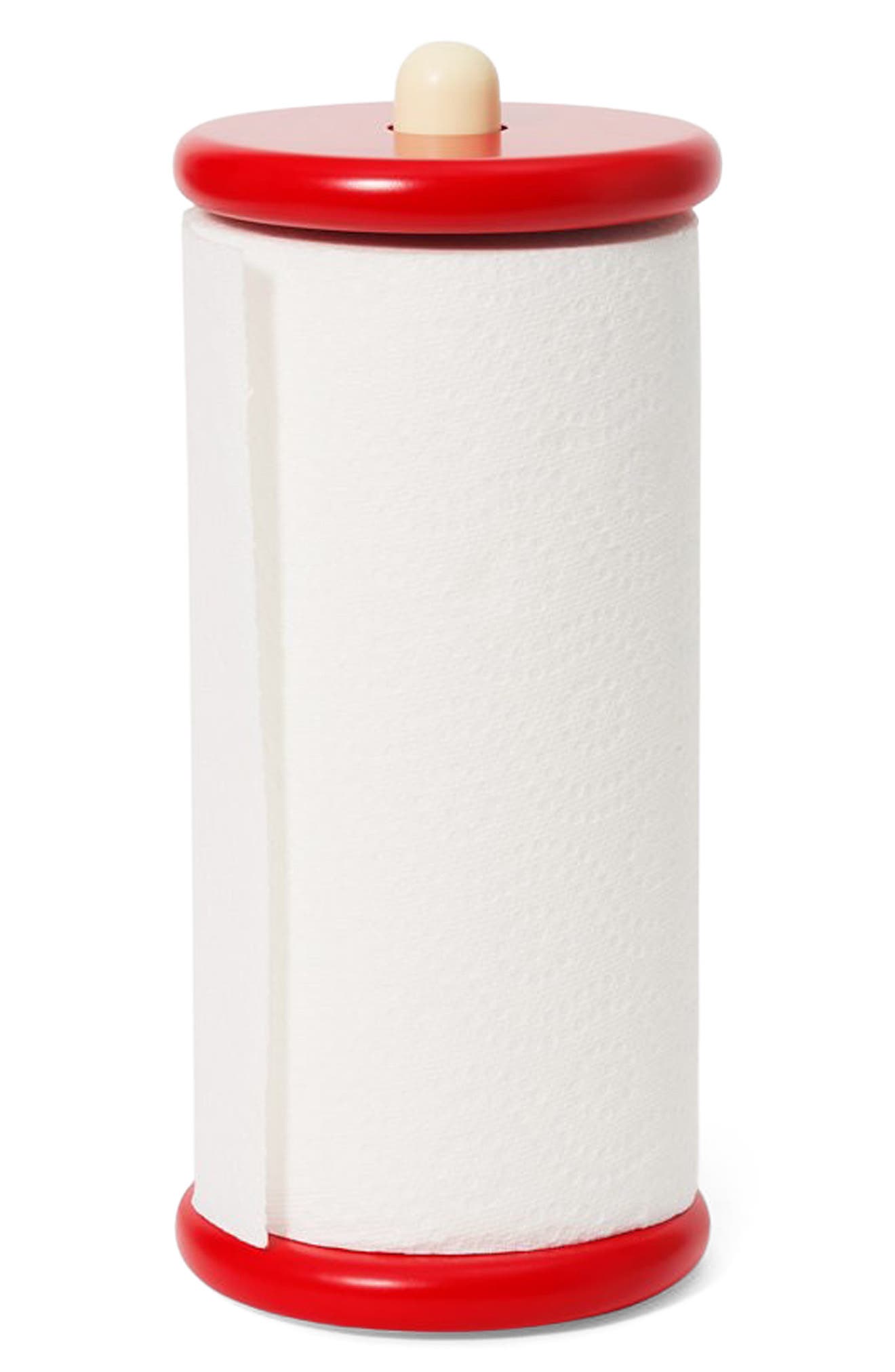 Areaware Spool Paper Towel Holder in Red 