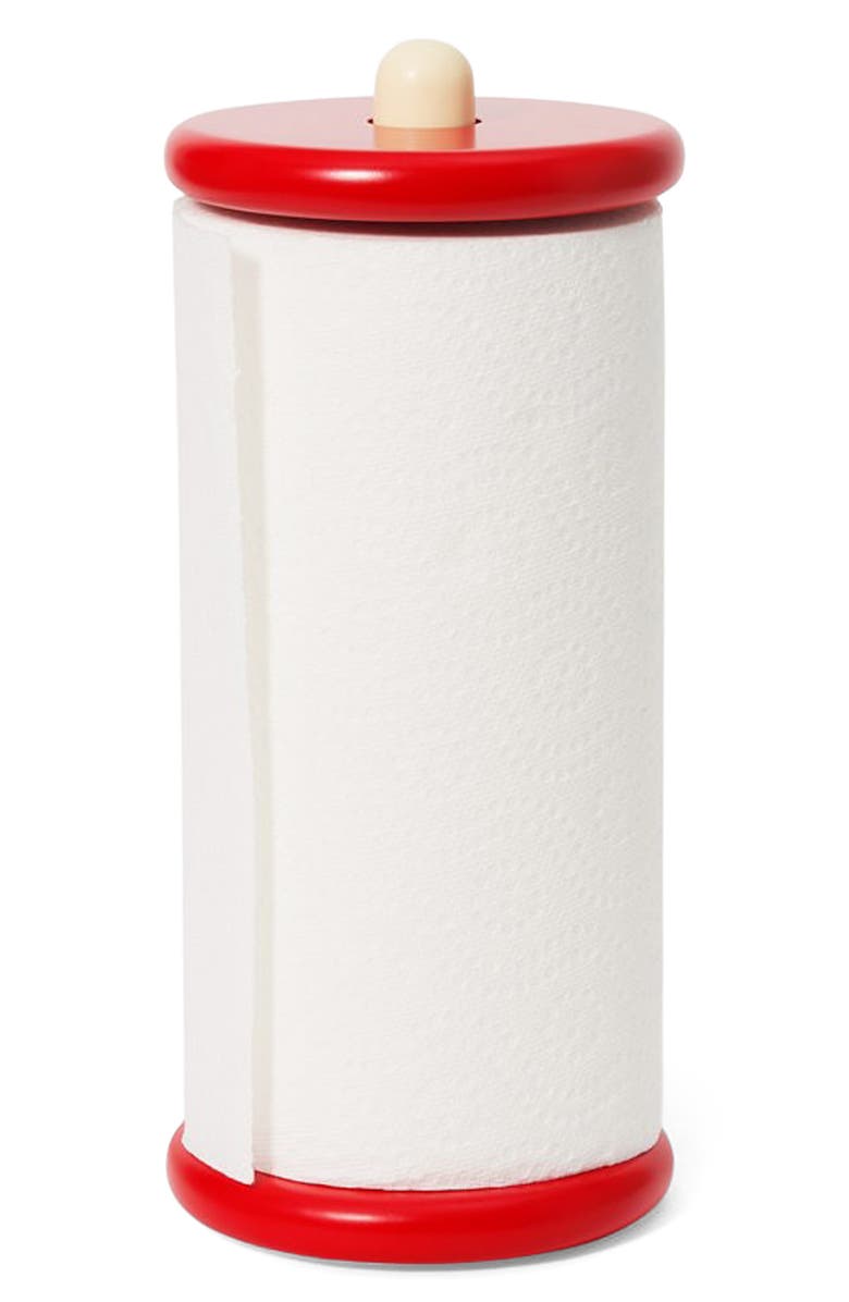 Areaware Spool Paper Towel Holder, Main, color, Red