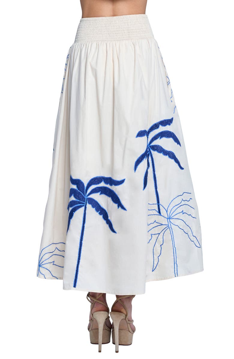 CIEBON Nuri Maxi Skirt, Alternate, color, Taupe/ Blue