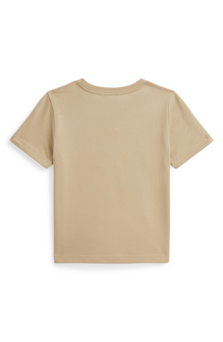 Polo Ralph Lauren Kids' Logo Appliqué Cotton T-Shirt, Alternate, color, Tallow Cream