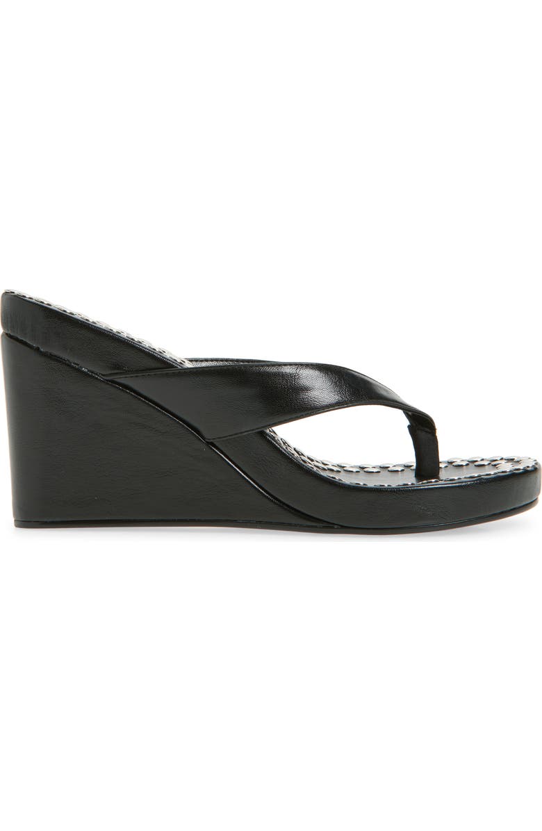 Jeffrey Campbell Liezel Platform Wedge Flip Flop, Alternate, color, Black Silver
