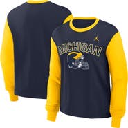 Nike Women's Nike  College Navy Michigan Wolverines Boxy Long Sleeve T-Shirt