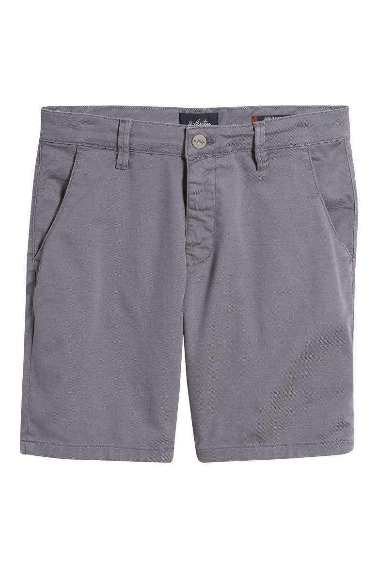 Arizona Flat Front Stretch Cotton Blend Shorts, Alternate, color, STORMY COOLMAX