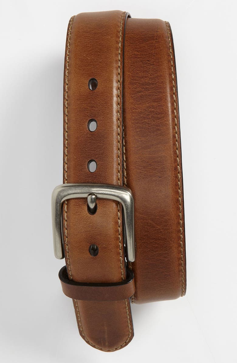 Fossil 'Aiden' Leather Belt, Main, color, 