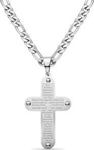 EDFORCE Men's Cross Pendant Necklace