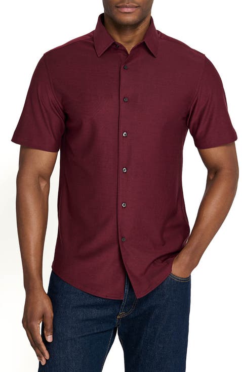 Solid Mapleton Luxe Cross Dyed Short Sleeve Shirt