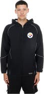 New Era Men's New Era  Black Pittsburgh Steelers Combine Authentic Raglan Full-Zip Hoodie