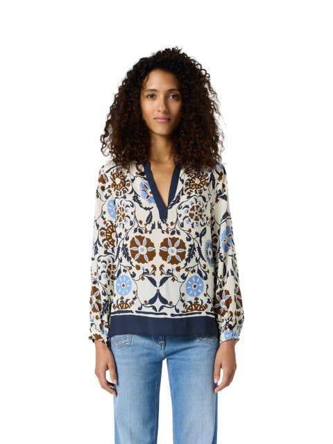 Crystelle Printed Blouse