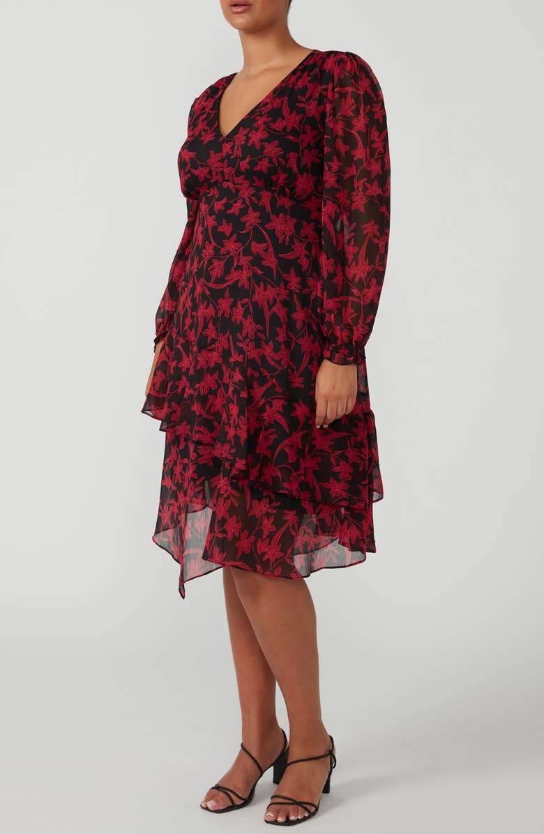 Estelle Bloom Luxe Long Sleeve Dress, Alternate, color, Print
