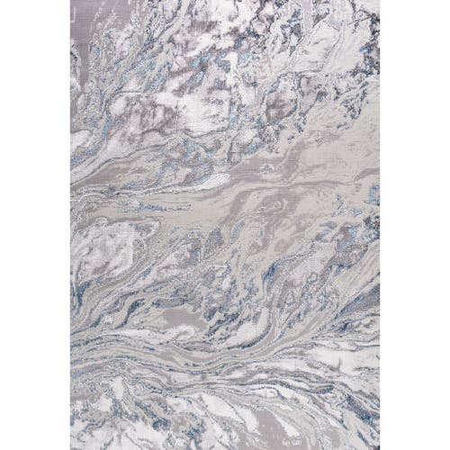 Jonathan Y Swirl Marbled Abstract Area Rug In Gray/blue