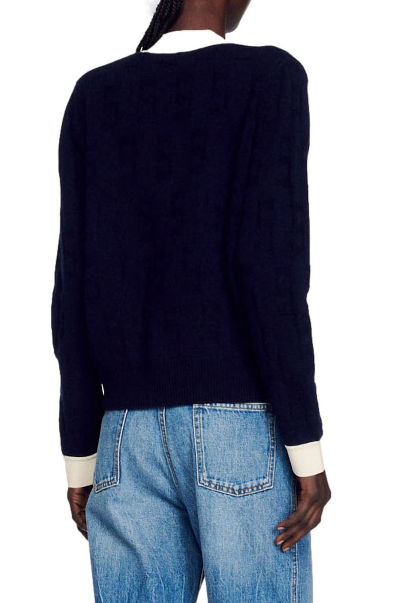 SANDRO Prairie Cardigan, Alternate, color,