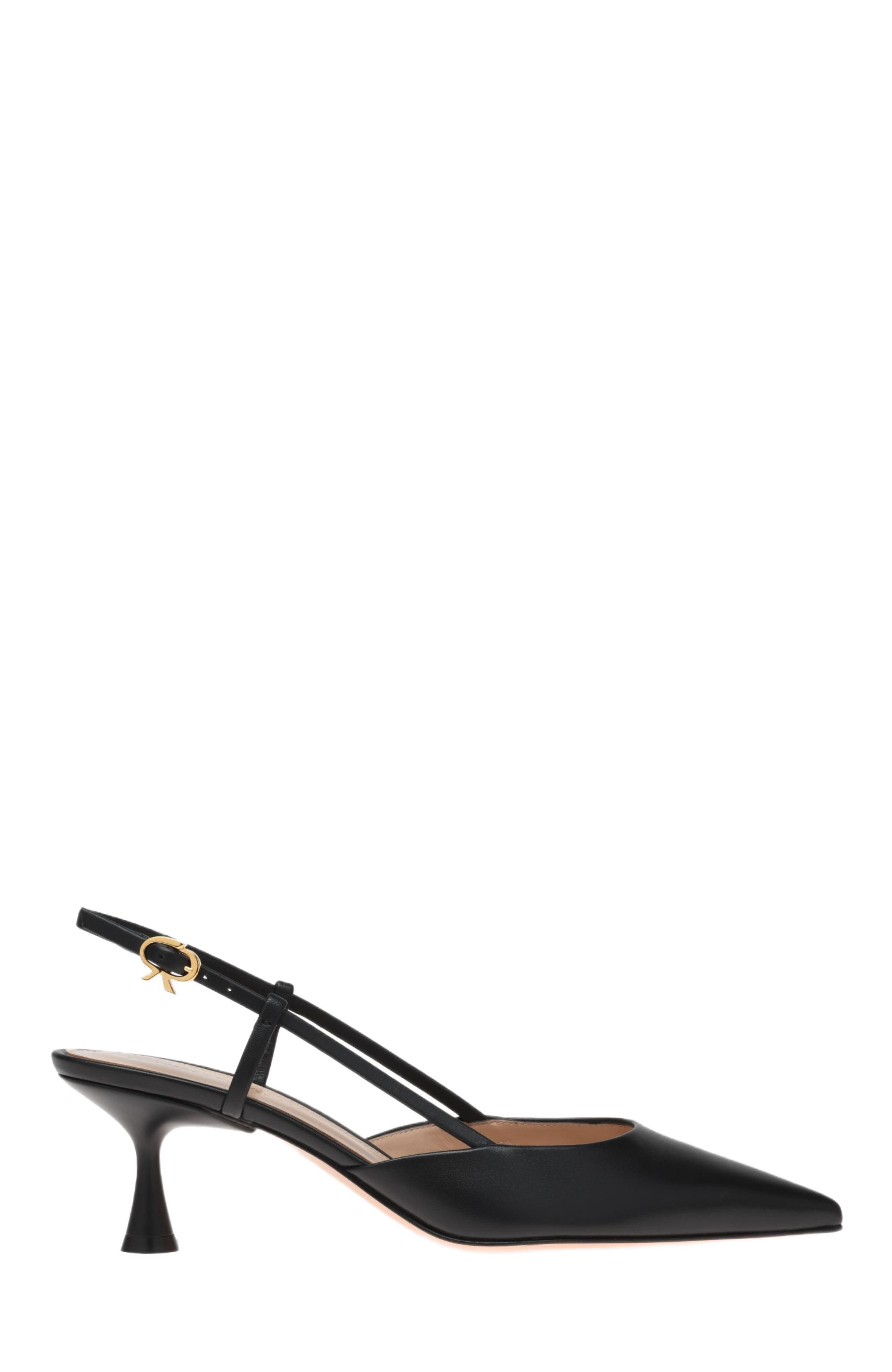 Gianvito Rossi Ascent 55 Slingback, Main, color, Black