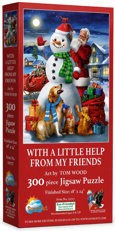With A Little Help From My Friends 300 piece Jigsaw Puzzle for Adults
