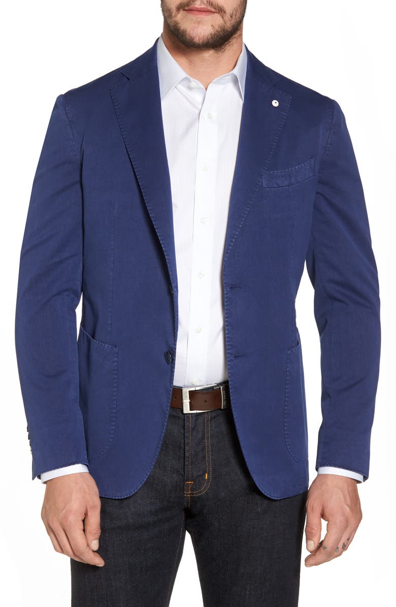 L.B.M. 1911 Classic Fit Cotton & Silk Blazer, Main, color, 