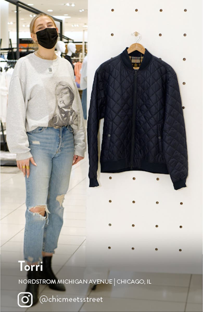 Gabble Quilted Bomber Jacket, sales video thumbnail