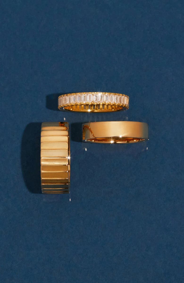 Aurate New York Modern Cigar Band Ring, Alternate, color, Gold