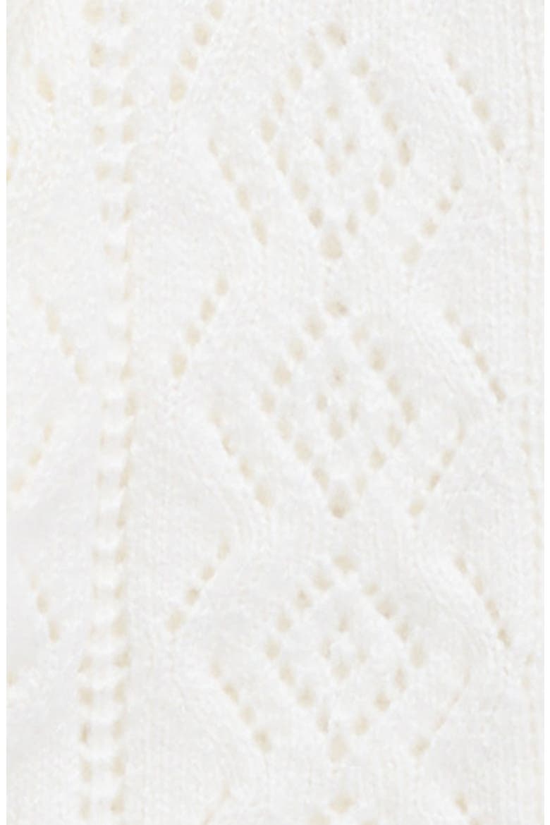 Kids' Pointelle Cardigan, Alternate, color, WHITE
