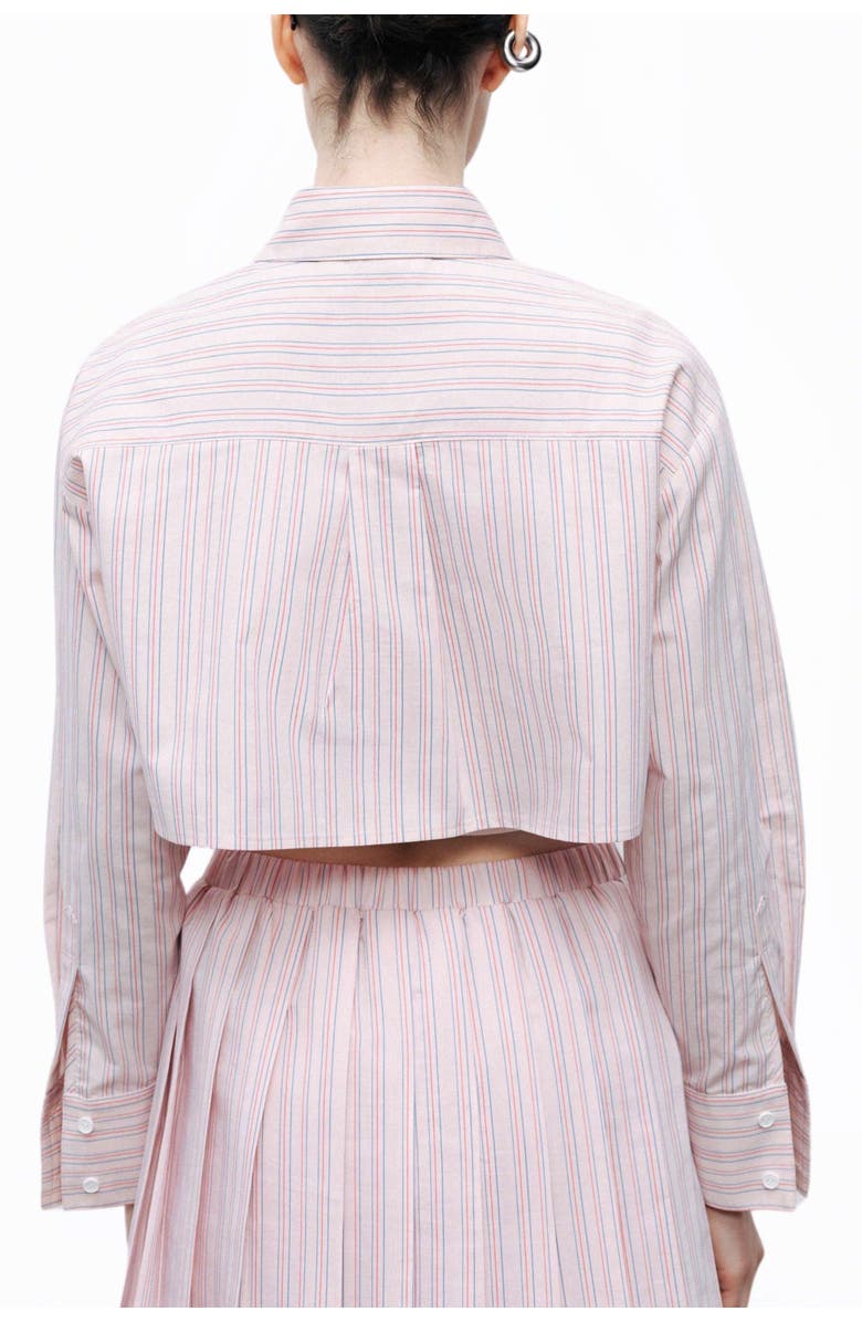 Nocturne Striped Crop Shirt, Alternate, color, 