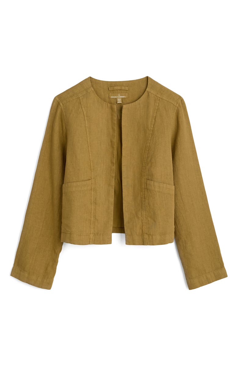 Seasalt Cornwall Country Lane Linen Jacket, Alternate, color, Pear