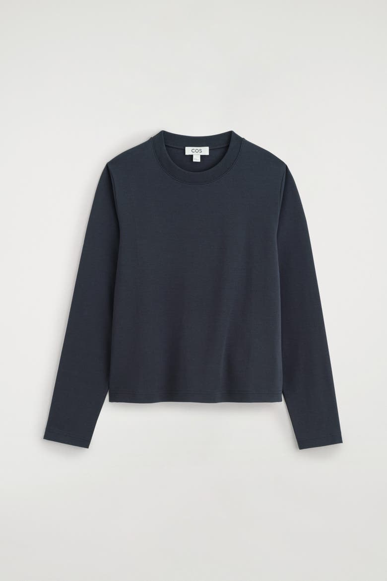 Clean Cut Long-Sleeved T-Shirt, Alternate, color, NAVY