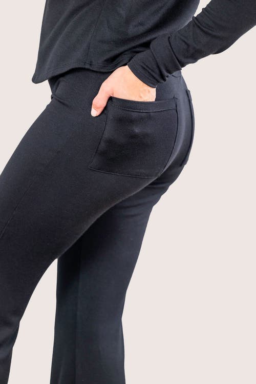 Jjwinks Butt, Seriously Flare Lounge & Sleep Pants With Pockets In Black