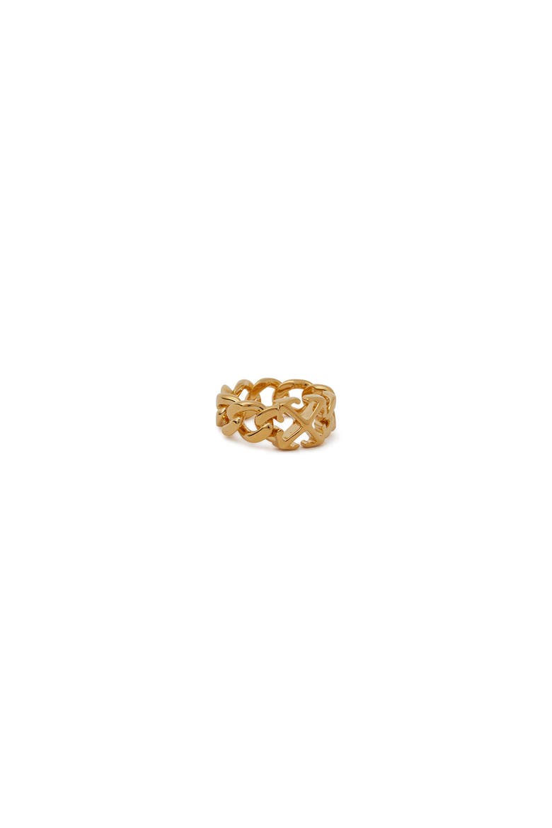 Women's Arrow Chain Ring, Alternate, color, Gold