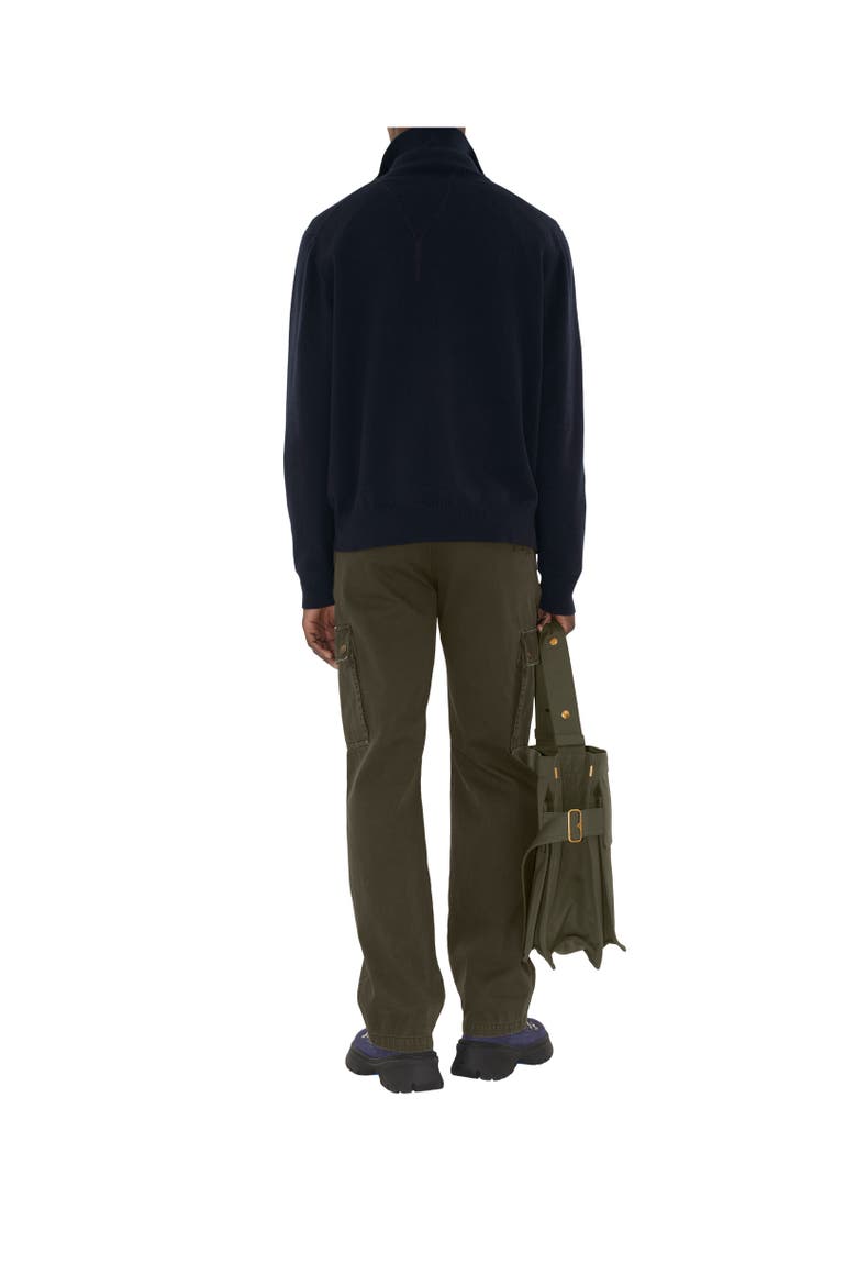 Cashmere Blend Half-zip Sweater, Alternate, color, Navy