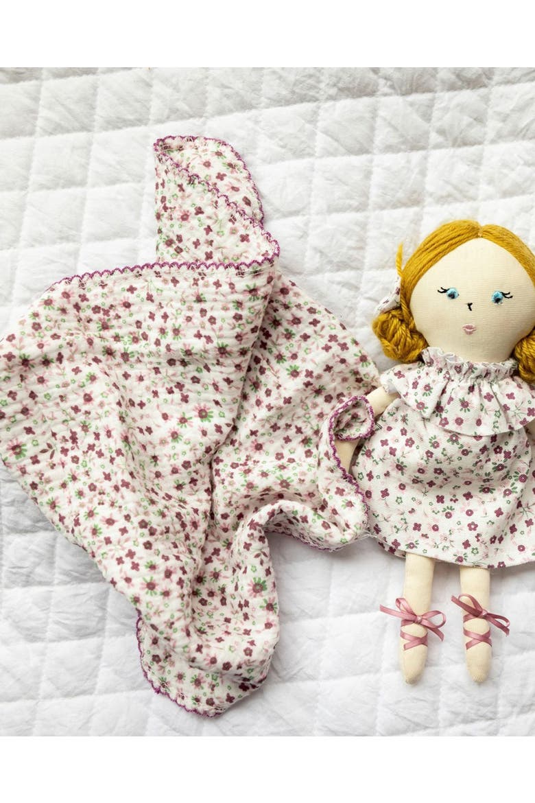 2 Piece "Luna" Mini Rag Doll and Security Blanket Set, Alternate, color, Winter White