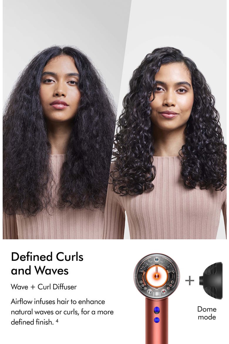 Special Edition Supersonic Nural Hair Dryer in Strawberry Bronze, Alternate, color, STRAWBERRY BRONZE & BLUSH PINK