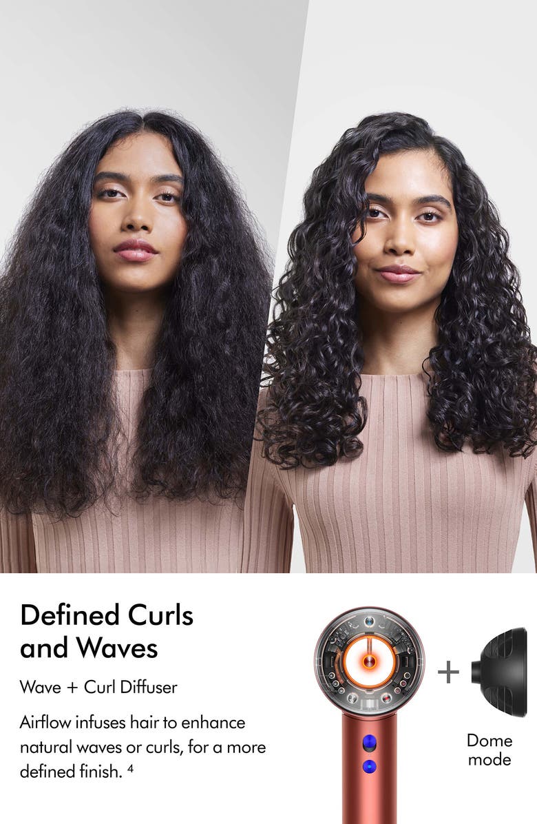 Dyson Special Edition Supersonic Nural Hair Dryer in Strawberry Bronze, Alternate, color, Strawberry Bronze & Blush Pink