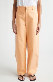 PARTOW Barrow High Waist Cotton Barrel Leg Pants