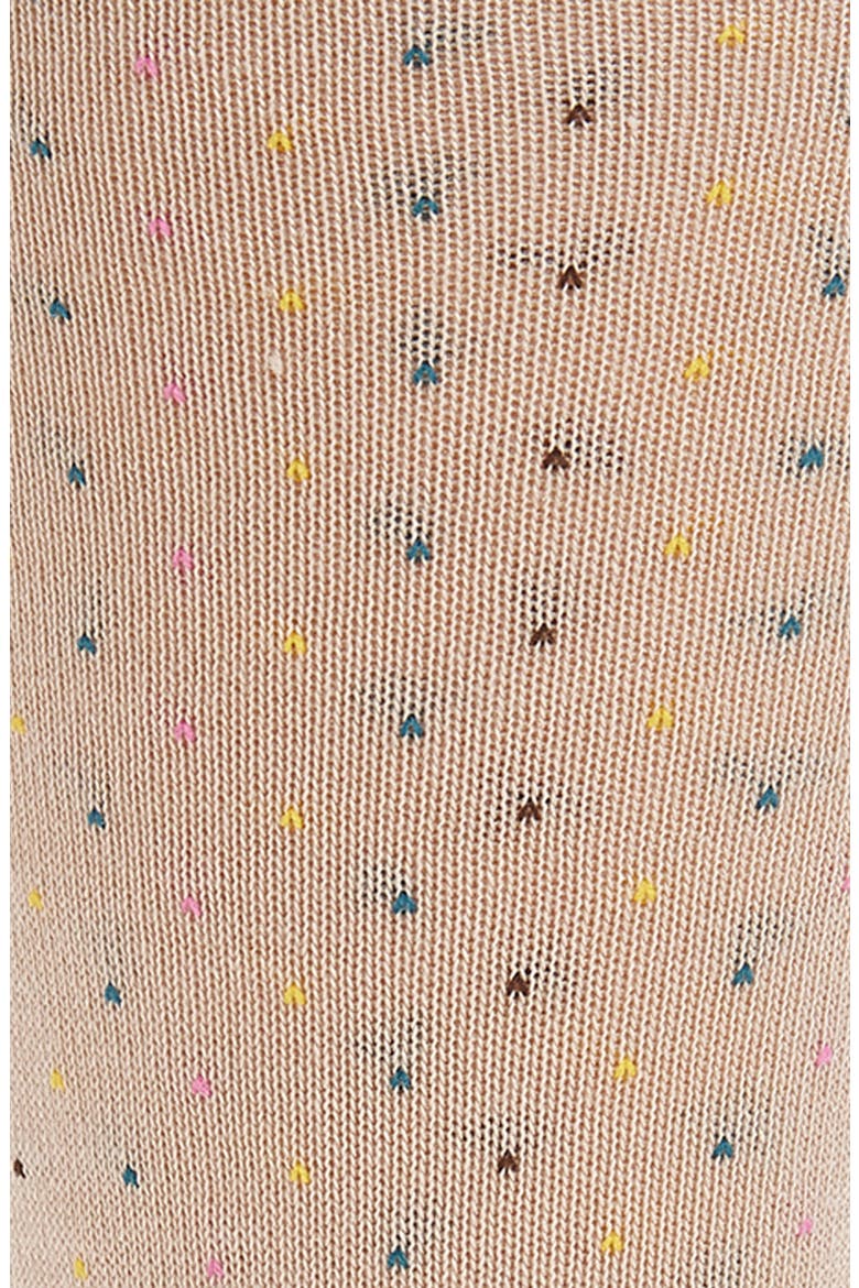 Dot Cotton Blend Dress Socks, Alternate, color, BEIGE