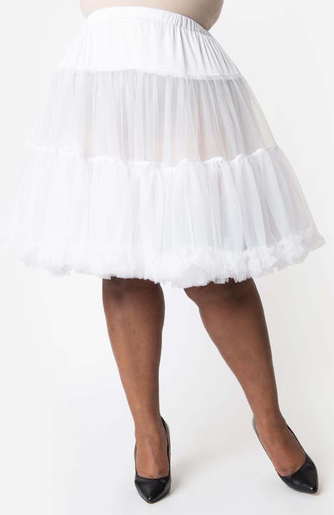 Plus Size Ruffled Petticoat Crinoline