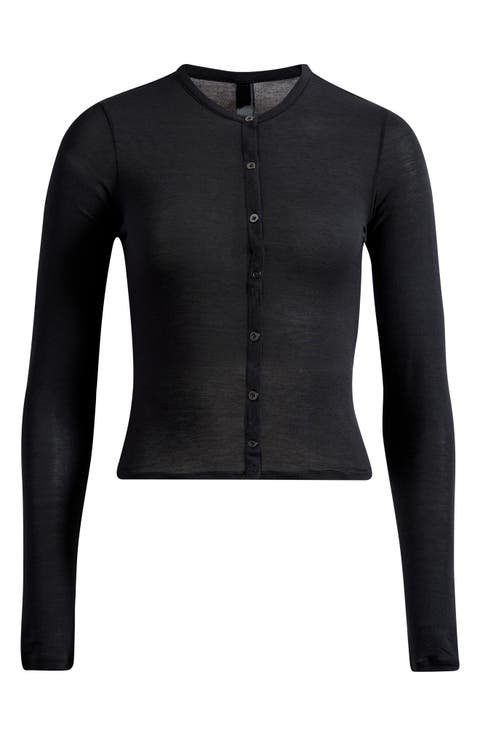 Sheer Modal Blend Cardigan (Regular & Plus)