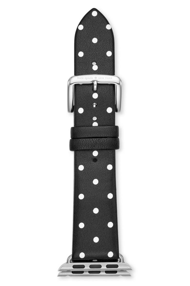 Apple Watch band, 25mm, Main, color, BLACK/ WHITE