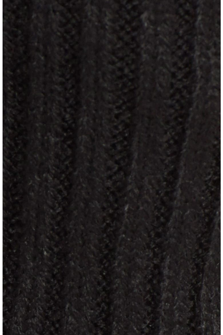 Rib Knit Leg Warmers, Alternate, color, BLACK
