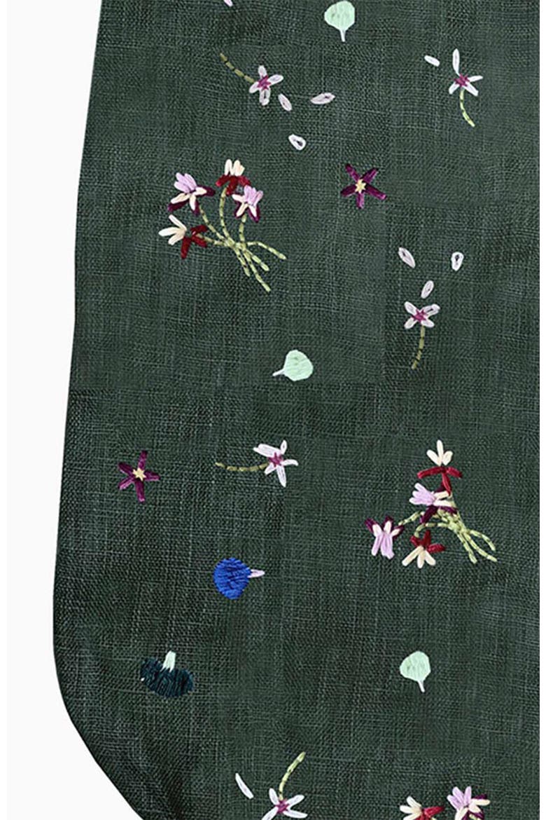 Mushroom Garden Holiday Stocking, Alternate, color, Green